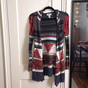 Mudd Patterned Cardigan